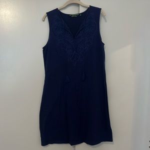 Navy cotton sundress
